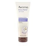 Aveeno Stress Relief Body Scrub, Exfoliating Body Wash for Softer, Smoother Skin, Formulated with Prebiotic Oat & Lavender Scent to Calm & Relax, Sulfate-Free & Soap-Free, 8 fl. oz