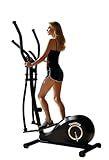 TANTISY Elliptical Machine,Exercise for Home with 8-Level Resistance&Hyper-Quiet Magnetic Driving System & Pulse Rate Grips & APP Link,Easy and Movement &15.5IN Stride,400LBS Weight Capacity