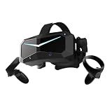 Pimax Crystal Super VR Headset, 3840x3840 per Eye, Ultrawide, 140° FOV, Eye- Tracking, Ultra-Sharp for Flight & Racing Simulators & Gaming, DP Connection with PC