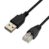 DSD TECH SH-RJ50A USB to RJ50 Cable for APC UPS PowerChute Equivalent to AP9827(3M/10FT)