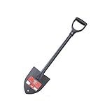 Bully Tools 92712 14-Gauge Round Point Trunk Shovel with Poly D-Grip Handle