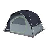 Coleman Skydome 2/4/6/8 Person Camping Tent with 5-Minute Setup | Weatherproof Family Tent with Rainfly & Carry Bag, Easy Setup & Storage, Spacious Interior, Pre-Attached Poles, 3-Season Tent