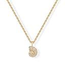PAVOI Dainty Pendant Necklace for Women, 14K Gold Plated, Yellow Gold, Y