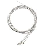 Piutouyar 4 String Bass Guitar Strings Set, Stainless Steel Bass Strings, Precision Electric Bass 4 Strings Replacement Bass Instrument Accessories