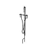 Blue Sky Outdoor Living Steel Fire Poker and Tongs Set with Stand, 3-Piece Fire Pit Accessory Pack with Poker, Tongs, and Stand, Black