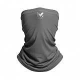 MISSION Cooling Neck Gaiter Face Mask, Breathable & Lightweight, UPF 50, Multi-Use Gaiter for Outdoors, Fishing & Hiking, 12+ Ways to Wear (Dark Charcoal)