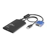StarTech.com Portable Laptop Crash Cart Adapter, USB/VGA Analogue KVM Console, File Transfer & Video Capture, Windows/Linux/MacOS, TAA