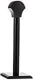 SZCO Supplies 17” Black Wooden Full-Sized Helmet/Headwear Display Stand with Base Hardware (910942)