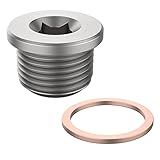 O2 Oxygen Sensor Plug Standard with Copper Washer M18 x 1.5 - Universal Fit with Inner Hex Head