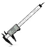 Digital Caliper, Sangabery Dial Caliper 6 Inch with Extra-Large LCD Screen, Plastic Vernier Calipers Measuring Tool, Electronic Ruler, Inch & Millimeter Conversion, Use for Jewelry, Industrial, DIY