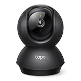 Tapo 2K Pan/Tilt Indoor Security Camera for Baby Monitor, Pet Camera | Motion Detection & Tracking | 2-Way Audio | Cloud & SD Card Storage | Works w/Alexa & Google Assistant | Black C211