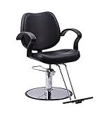 FlagBeauty Hair Beauty Salon Equipment Black Hydraulic Barber Styling Chair