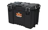 Keter ROC Pro Gear Heavy Duty XL Toolbox, 25 Year Warranty, Modular, Stackable, Lightweight, Durable, IP65 Water Resistant, Black