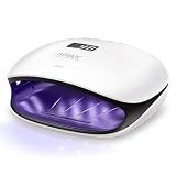 SUNUV UV LED Nail Lamp, UV Light for Nails, LCD Display, 36 LEDs SUN4 Black