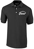 5-Star Rideshare Driver Polo Shirt, 100% Cotton, Reflective Logo, Transportation Network, Ride Hailing, Ride Service Black