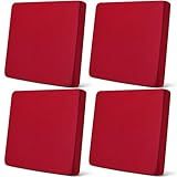 Newwiee Set of 4 Stretch Patio Cushion Covers Sofa Couch Seat Chair Slipcovers Cushion Cover Replacement Furniture Protector for Pets Washable(Seat Cover,Burgundy)