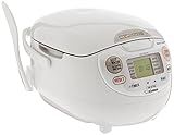 Zojirushi NS-ZCC10 5-1/2-Cup Neuro Fuzzy Rice Cooker and Warmer, Premium White
