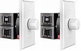 OSD Audio 100W in Wall Volume Control, Impedance Matching Speaker Control, Rotary Knob, White, SVC100, 2 Pack
