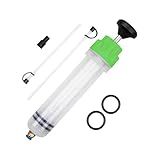 Sandfren Car Fluid Extractor Pump, Vehicle Oil Change Syringe Evacuator with Hose, Manual Automotive Fuel Suction Filler Extraction Transfer Accessories, Universal for SUV, Sedan, Truck(Green)