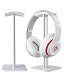 DGPLUS Sleek Modern Headphone Stand for Desk - Easy Assembly & Disassembly - Exquisite Craftsmanship Headset Holder for All Type PC Wireless Gaming Headset (White)