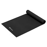 Gaiam Premium Yoga Mat, 5mm Non-Slip Exercise Mat (Black)