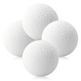4 Pack Scum Absorber Balls for Spas Hot Tub, 3 Inch Hot Tub Scum Absorber Ball, Reusable Pool Sponge Oil Scum Absorber, Hot Tub Spa Accessories, Keep Water Clean and Clear, Prolongs Filter Life