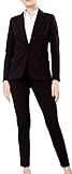 Marycrafts Women’s Two Piece Suits – Business Blazer Pant Suit Set for Work, Professional Outfit, Office Wear, Formal Business Attire 14 Black