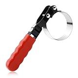 YGDMD Adjustable Oil Filter Wrench,180° Swivel Small Oil Filter Wrench with Non-Slip Handles,Portable Oils Filters Removal Tool as Car Repair Tools for Filters 2-3/8" To 2-3/4"