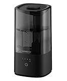 ROSEKM Humidifiers for Bedroom, 2.0L Cool Mist Humidifier for Home Plant and Baby Nursery, Quiet Ultrasonic Humidifier with 360° Nozzle, Auto Shut-Off, Filterless, Black