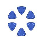 Fixinus Set of 50 Blue Triangle Plastic Pry Opening Tool Kit Security Opener for iPhone Cell Phone Laptop Table PC Case LCD Screen Guitar Picks