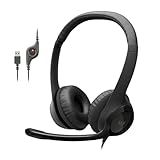Logitech H390 Wired Headset PC/Laptop Stereo Headphones - Black