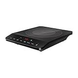 Empava Portable Induction Hot Plate Cooktop, Single 1 Burner Countertop Cooker, 3 Preset Modes, Shatter-proof Flat Glass Top, 110~120 Volt Plug in Electric Stove for Kitchen, Outdoor Camping, RV