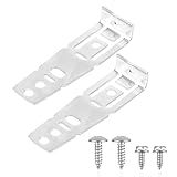 2pcs Dishwasher Countertop Bracket WD01X21740, Dishwasher Mounting Brackets Accessories Compatible with GE & Hotpoint, Mounting Clips with Screws Replaces WD01X10598 PS11700868 GEHWD01X21740 WD01X2174