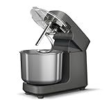 Ooni Halo Pro Spiral Mixer - Dough Stand Mixer with Attachments, 7.3 Quart Capacity and 58 Speed Settings - Charcoal Grey
