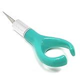 Excel Blades K71 Fingertip Craft Knife – 7-Inch Ergonomic Hobby Knife with Finger Loop – Precision Cutting Tool for Paper, Vinyl, Foam, and Stencils – Includes #11 Blade and Safety Cap – Teal Green