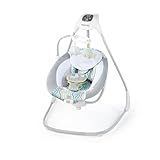 Ingenuity SimpleComfort Lightweight Compact 6-Speed Multi-Direction Baby Swing, Vibrations & Nature Sounds, 0-9 Months 6-20 lbs (Everston)