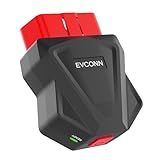 EVCONN OBDII Scanner, Wireless OBD2 Auto Diagnostic Scan Tool for iOS & Android for Performance Test, BLE Bluetooth 5.4 Car Engine Check Codes Reader & Scan Tools No Subscription Fee APP