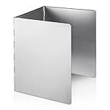 3 Sided Splatter Guard, Anti Splatter Shield Stainless Steel Oil Splatter Guard for Stove Top, Foldable Grease Splatter Screen
