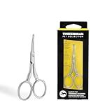 Tweezerman Pet Grooming Scissors, Stainless Steel Rounded Tip Trimming Shears for Dogs and Cats