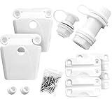 Cooler Replacement Parts Kit, Ice Chest Plastic Hinges, Latch Posts, and Screws, Threaded, and Triple-Snap Drain Plug. The Best Option for Repairing and Replacing Multiple Cooler Parts.