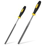 Xioysnil 2PCS Fret End Dressing File - Guitar Fret File for Luthiers & DIY, Professional Rounding Shaping Deburring Tool to Fix Sharp Frets & Fret Sprout - Works on All Guitar Frets (Luthier Tools)