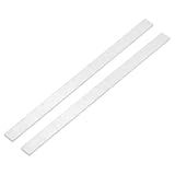 uxcell Square Aluminum Flat Bar, 2Pcs 1/8" Thickness 3/4" Width 12" Length Square 6063 Aluminum Flat Plate, 3 x 20 x 305mm Solid Mill Stock