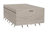 Garden Balsam Heavy Duty Waterproof Patio Furniture Covers,Fade Resistant Outdoor Table and Chair Covers Rectangular 98" Wx 78" D x 28" H Beige