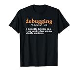 Debugging Definition Tee Code Coding Computer Programmer T-Shirt