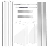 12 Pieces Polymer Clay Cutter Tools Acrylic Roller Pin for Sculpting Craft Shaping Knife Ceramic Cutters Slicer Kit Clear Rectangle Sheet Press Board Wire Texture Set Needle Detail Modelling Supplies