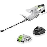 Cordless Hedge Trimmer Ultra-Lightweight 3.7lbs, 18-Inch Blade & 5/8" Cut Diameter, 21V Electric Trimmer Dual Safety Switch, 2.0Ah Battery and Charger, Perfect for Seniors and Women, Home Gardening
