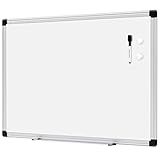 Amazon Basics Magnetic Dry Erase Whiteboard, 24" x 18", Aluminum Frame, Silver/White, Presentation Board for Writing Notes