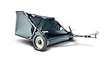 Agri-Fab 45-0320 42" Tow-Behind Lawn Sweeper, 12 cu. ft Hopper Bag Capacity; Leaf & Grass Catcher, with Adjustable Brush Height and Easy to Use Dumping Rope