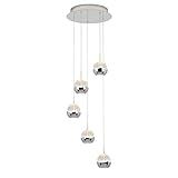 artika Oracle 5-Light Pendant - Modern LED Integrated Ceiling Light, Energy Efficient for Dining Room & Stair, Stylish Pendant Lights for Kitchen Island, Contemporary Pendant Lights