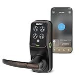 Lockly Secure Plus Bluetooth Smart Door Lock, Keyless Entry with PIN Genie® Digital Keypad, 3D Biometric Fingerprint Sensor Front Door Lock with Handle, Voice Control & Auto Lock - Latch Edition